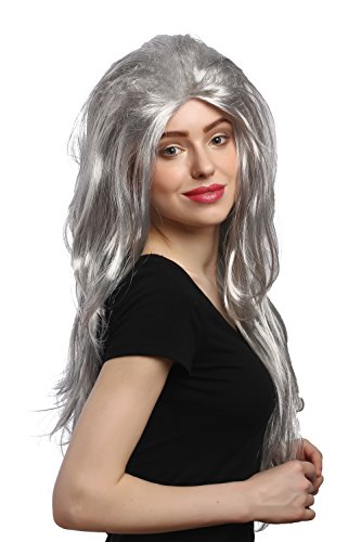 wig-me-up-91125-party-per-cke-grau-lang-70-cm-hexe-oma image 8
