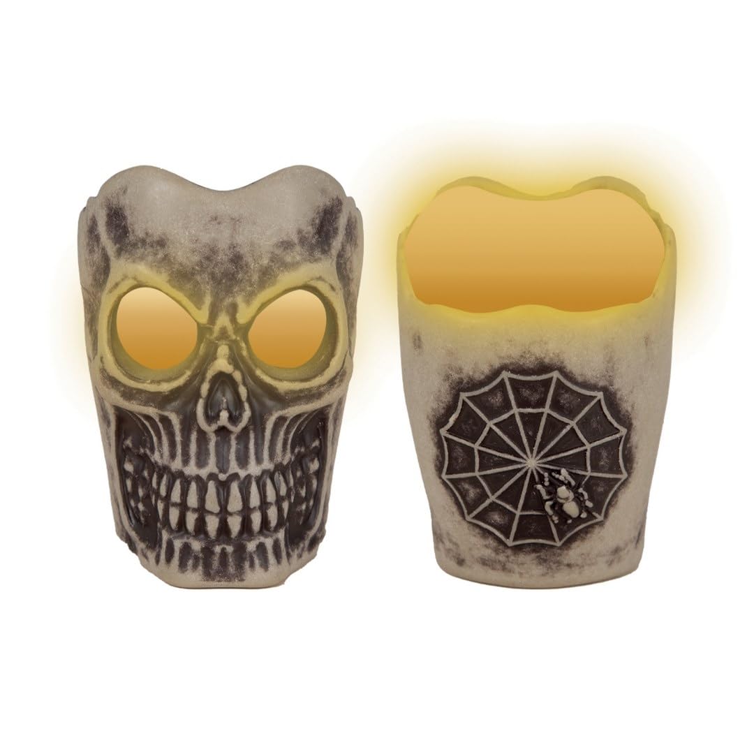 ptit-clown-23526-led-kerze-totenkopf-mit-spinnennetz-7-cm image 3