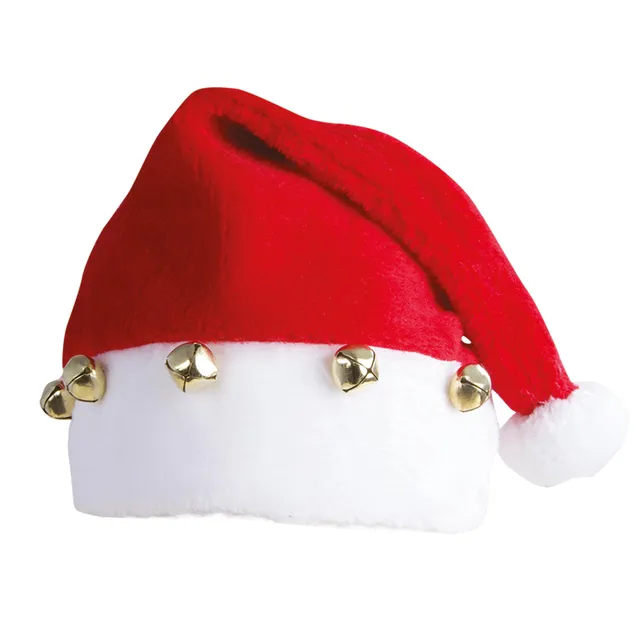 generique-santa-claus-schellenm-tze-f-r-erwachsene-rot-wei image 1