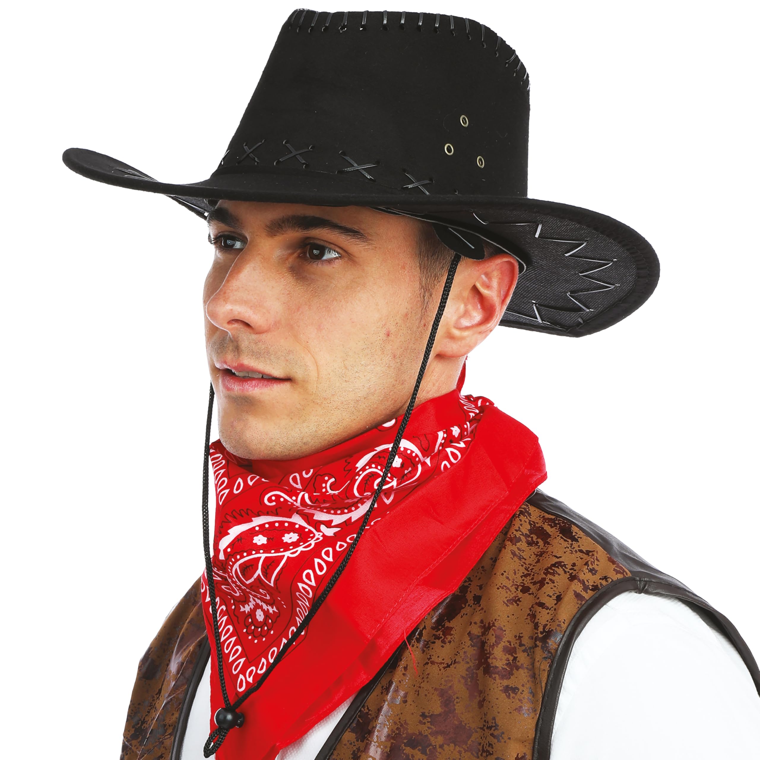 ptit-clown-cowboy-hut-nubukleder-optik-mit-zierband image 6