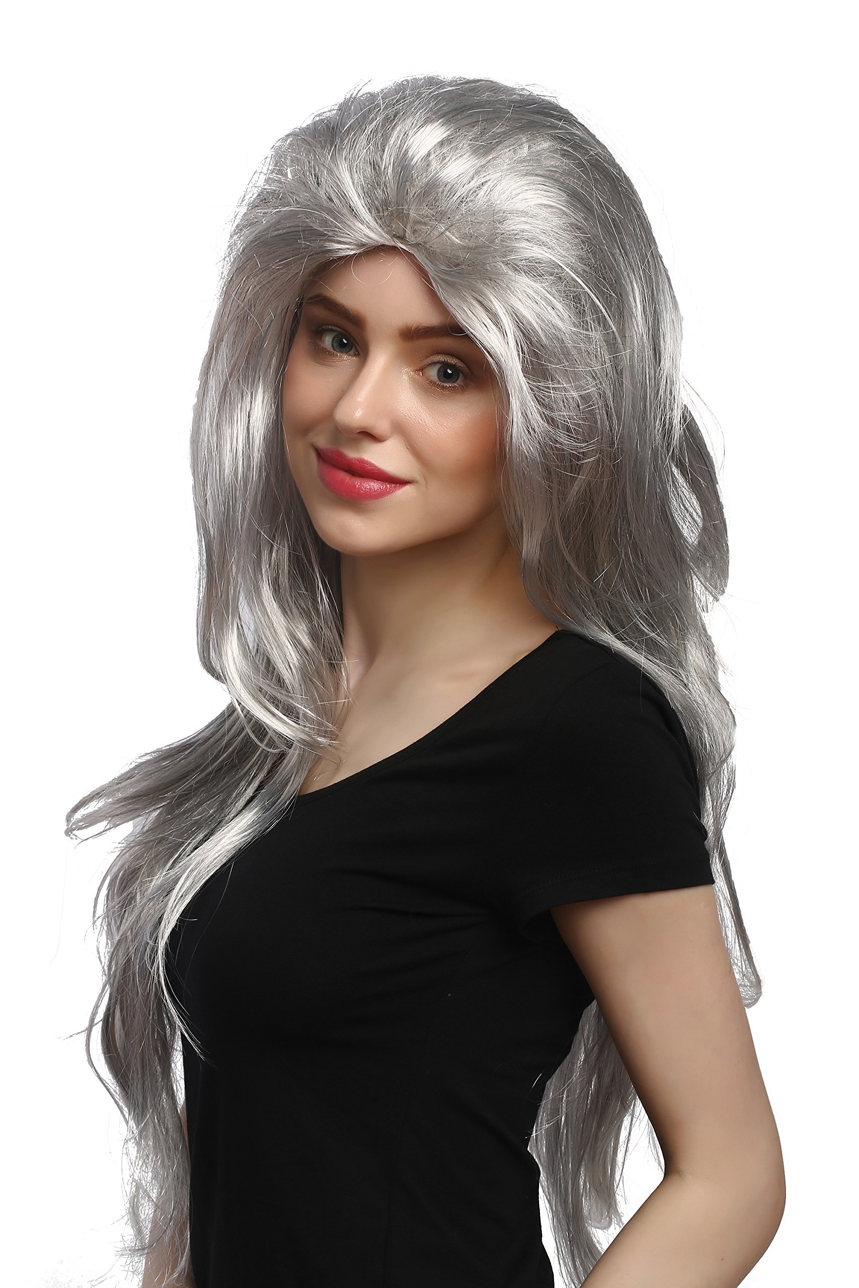 wig-me-up-91125-party-per-cke-grau-lang-70-cm-hexe-oma image 2