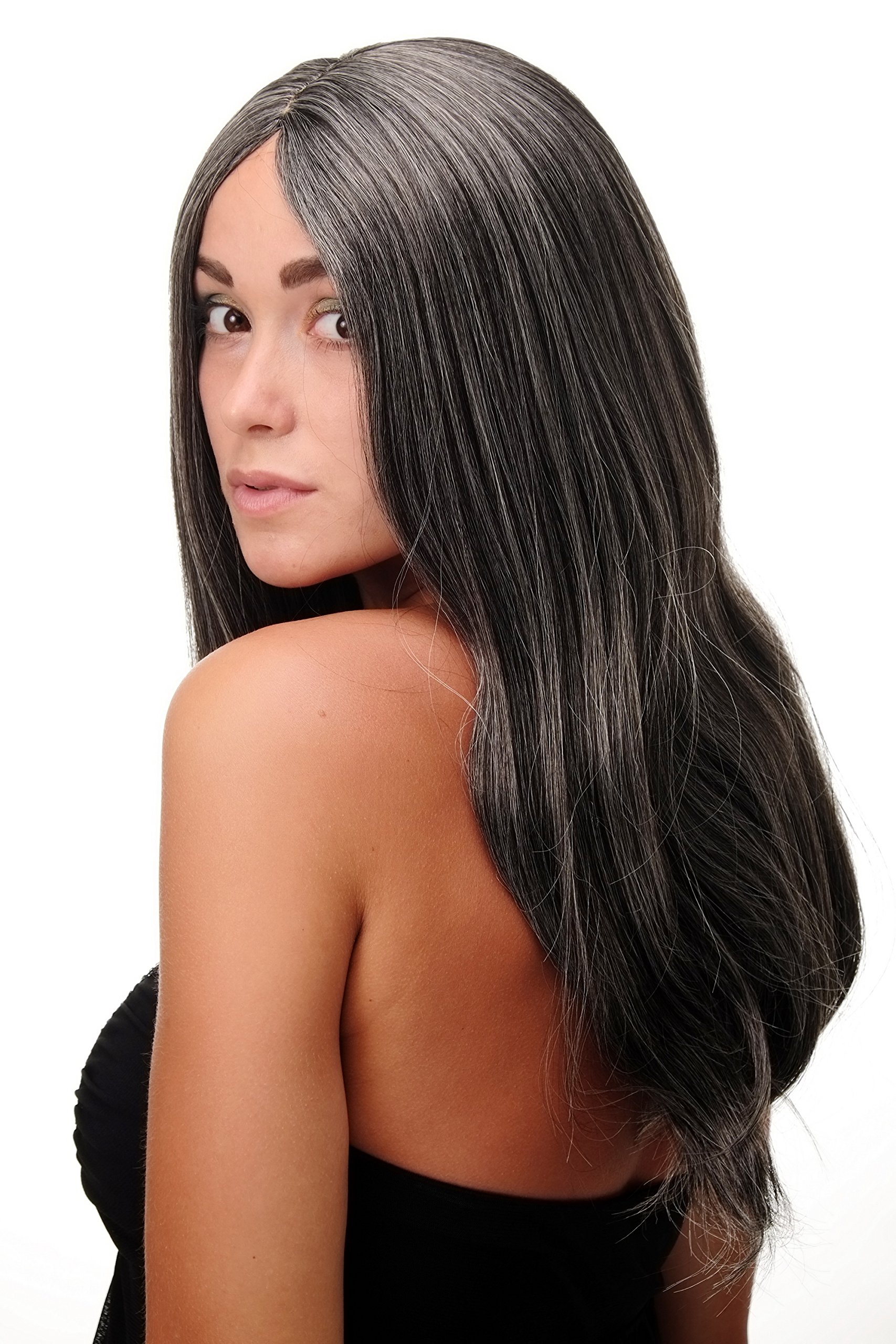 wig-me-up-damenper-cke-sa-151-44-mittelscheitel-60-cm-dunkelgrau-grau-braun-mix- image 3
