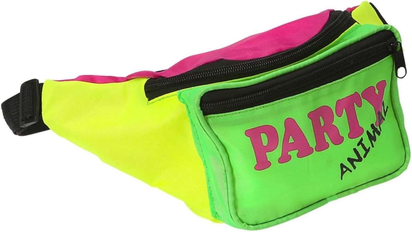 p-tit-clown-re22674-bauchtasche-retro-neon-80er-gelb-rosa-gr-n image 1