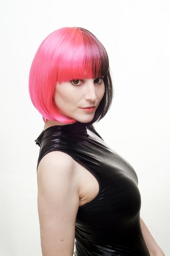 wig-me-up-damen-per-cke-bob-pink-schwarz-sa066-tf2315h2-30-cm image 7