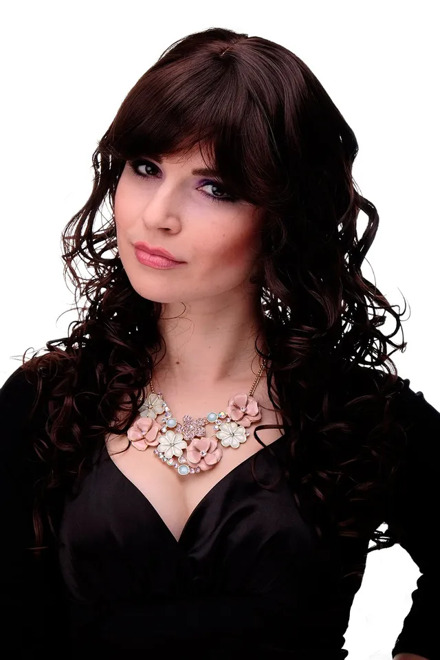 wig-me-up-m-103-2t33-damenper-cke-braun-mix-60-cm-mit-pony image 1