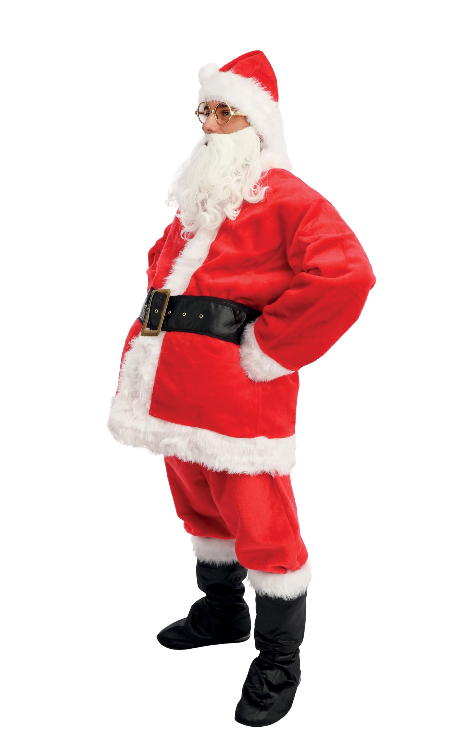 ptit-clown-weihnachtsmannkost-m-komplett-rot-pelzeffekt-erwachsene image 3