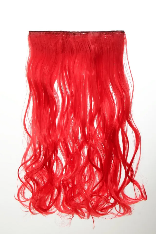wig-me-up-yzf-3178-tf2316-haarteil-extension-rot-50-cm-5-clips image 1