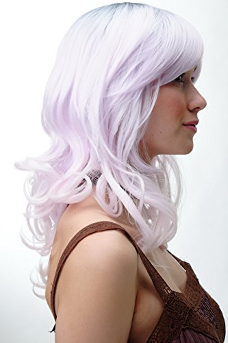 wig-me-up-yzf-7325-1001-damen-cosplay-per-cke-rosa-grau-locken-45-cm image 7