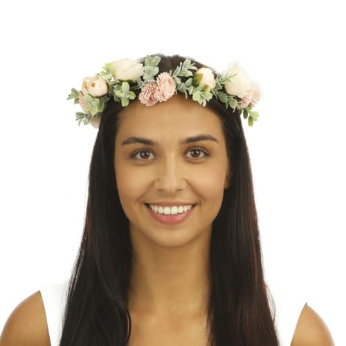ptit-clown-23822-blumenkranz-rosa-haarkranz-f-r-karneval-festival image 8