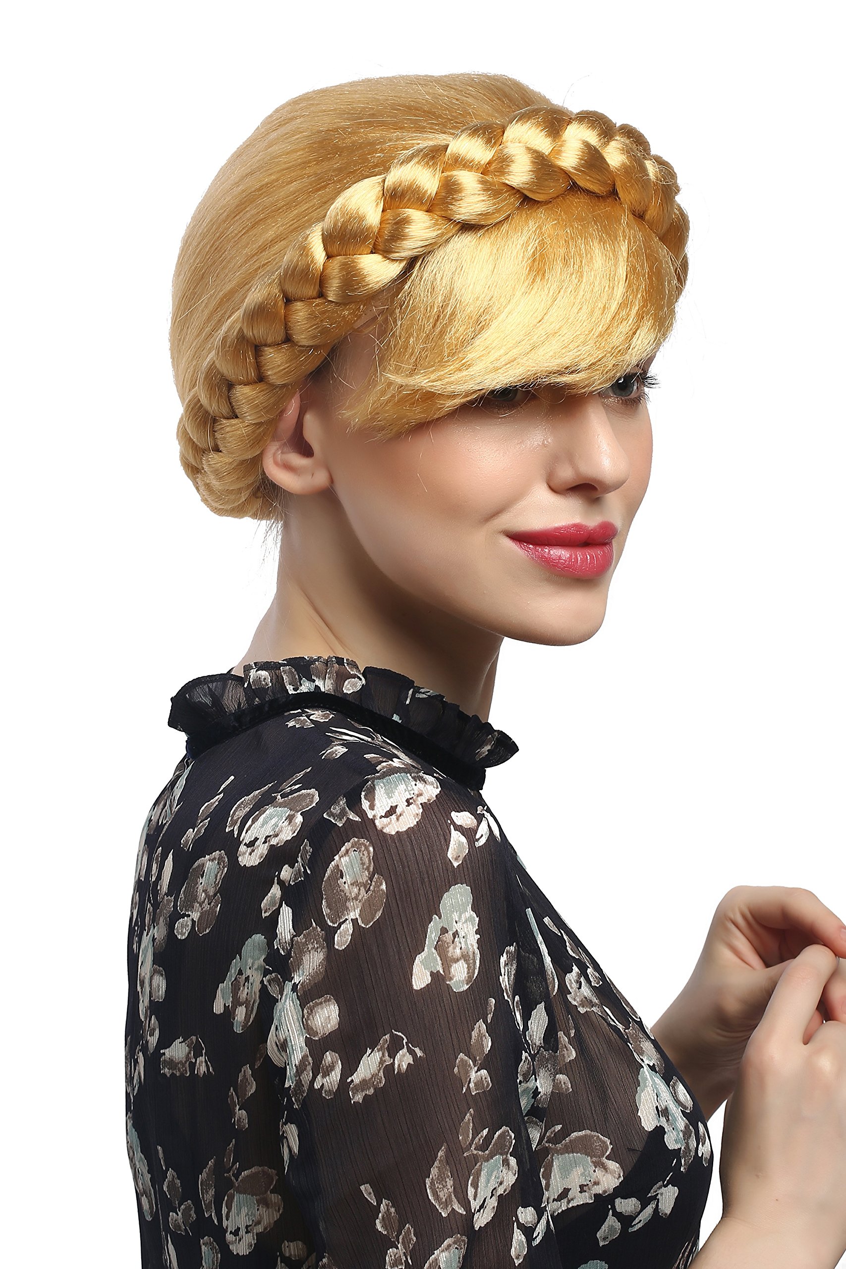 wig-me-up-91209-za35-party-per-cke-damen-trachtenzopf-goldblond-geflochten image 1