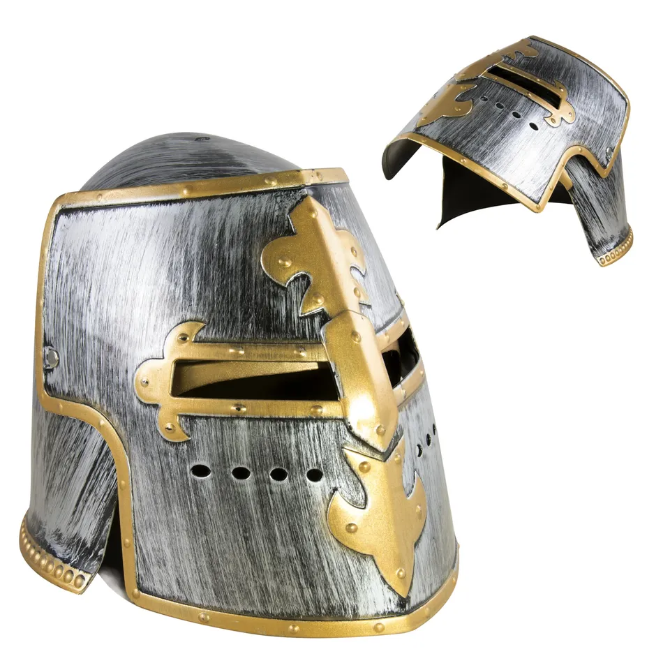 p-tit-clown-re31050-ritterhelm-gold-grau-f-r-erwachsene image 1