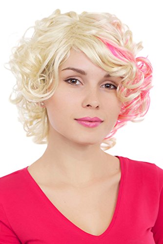 wig-me-up-gfw961-613tf2315-per-cke-kurz-lockig-lichtblond-mit-pink-30-cm image 5