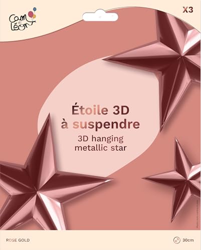 p-tit-clown-3d-sterne-deko-30-cm-ros-gold-3-st-ck image 7