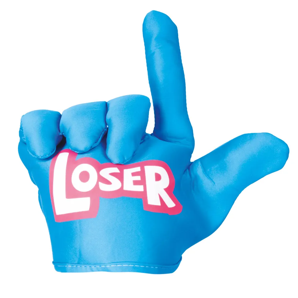 ptit-clown-loser-hut-usa-party-accessoire-blau-mit-l-hand image 1