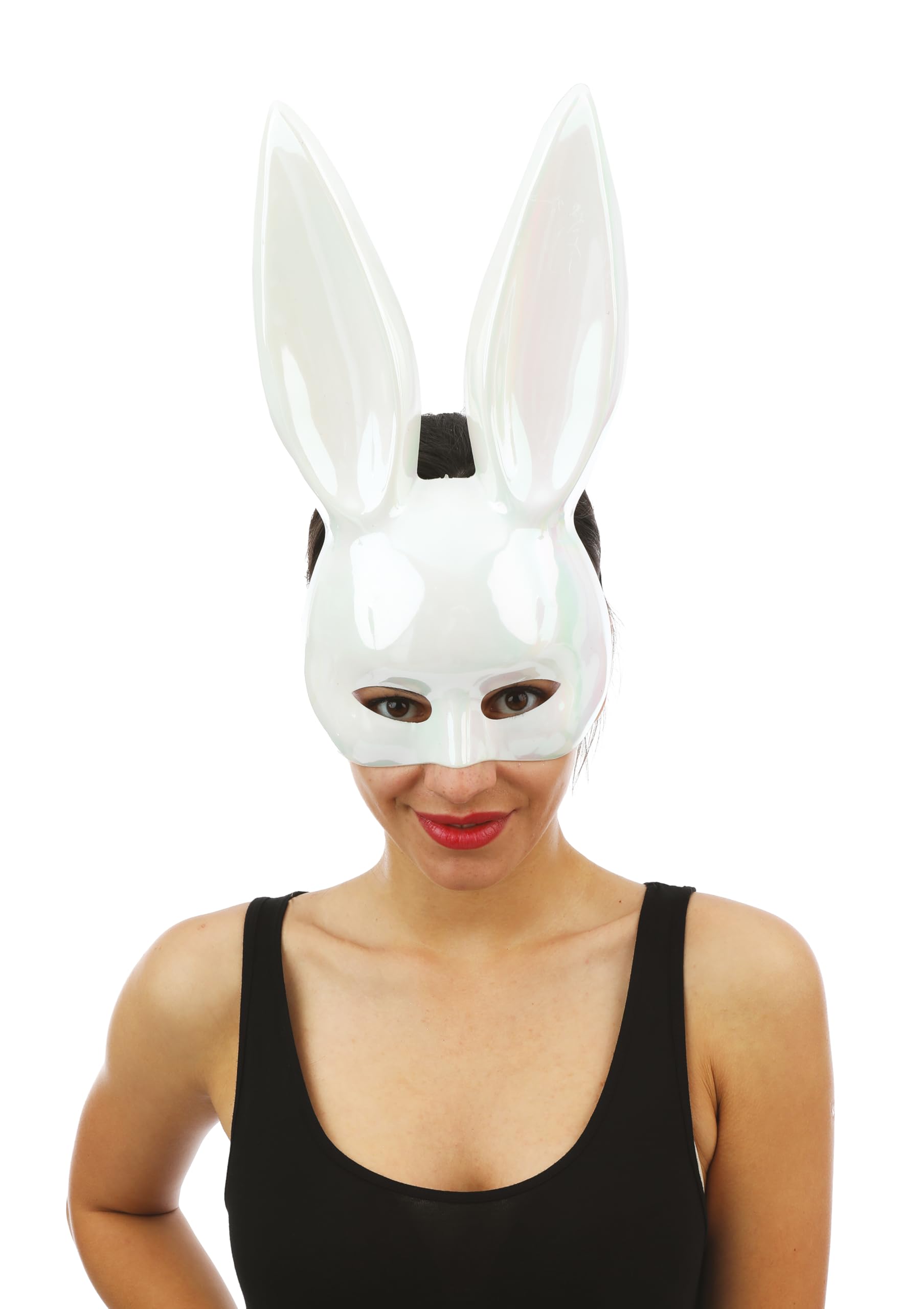 p-tit-clown-23391-halbmaske-wei-es-kaninchen-schillernd-erwachsene image 2