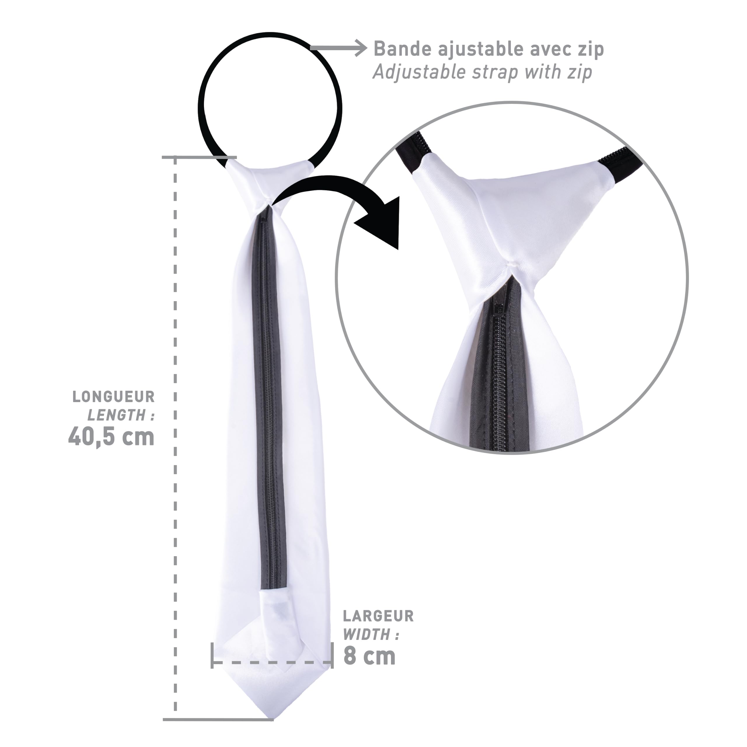 ptit-clown-60252-krawatte-wei-kost-m-accessoire image 3