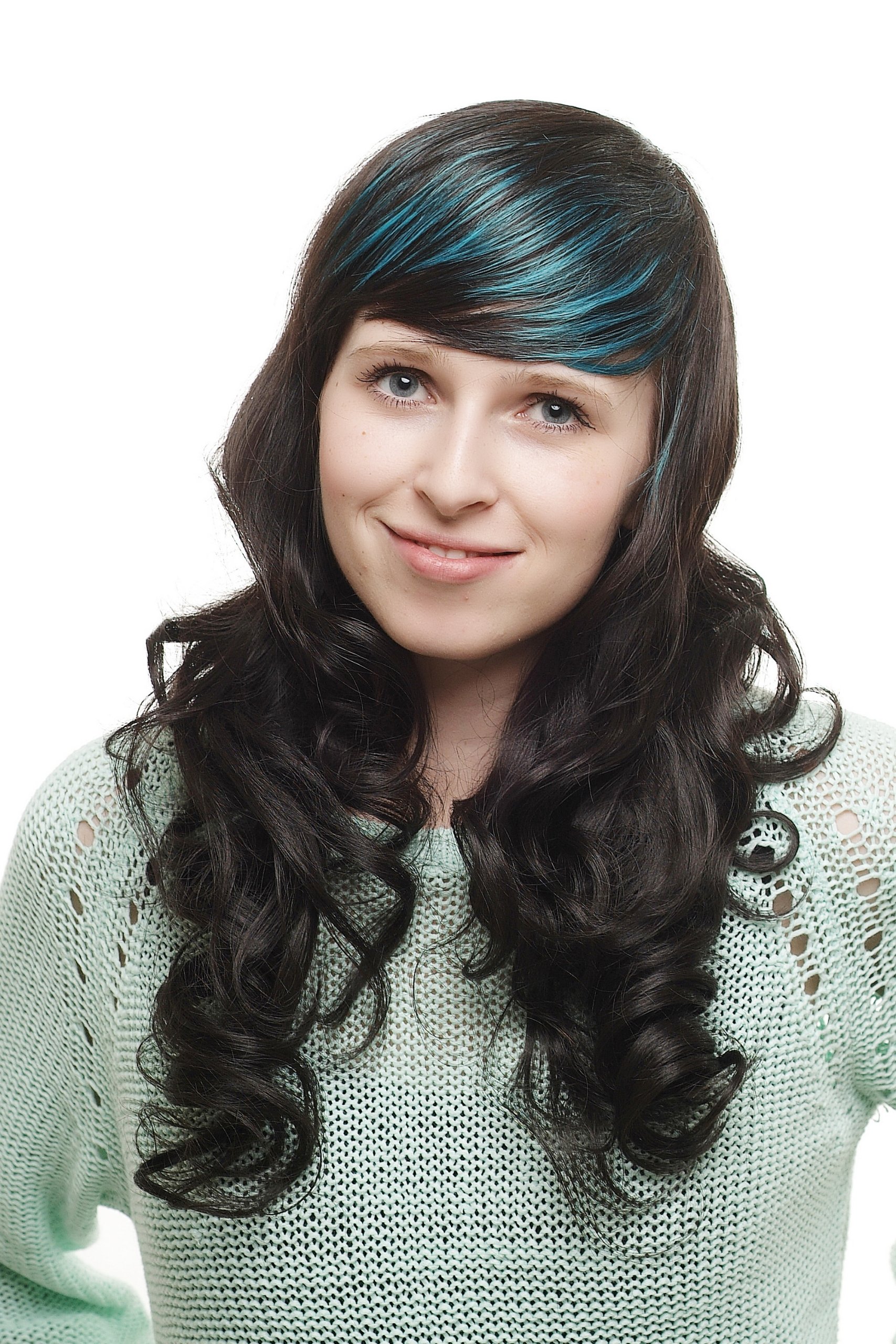 wig-me-up-sa030-lange-locken-per-cke-dunkelbraun-mit-lila-str-hnen image 1