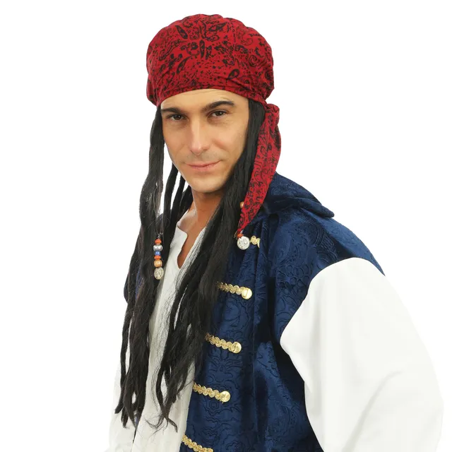 p-tit-clown-34750-piraten-per-cke-dreadlocks-mit-tuch-mehrfarbig image 1