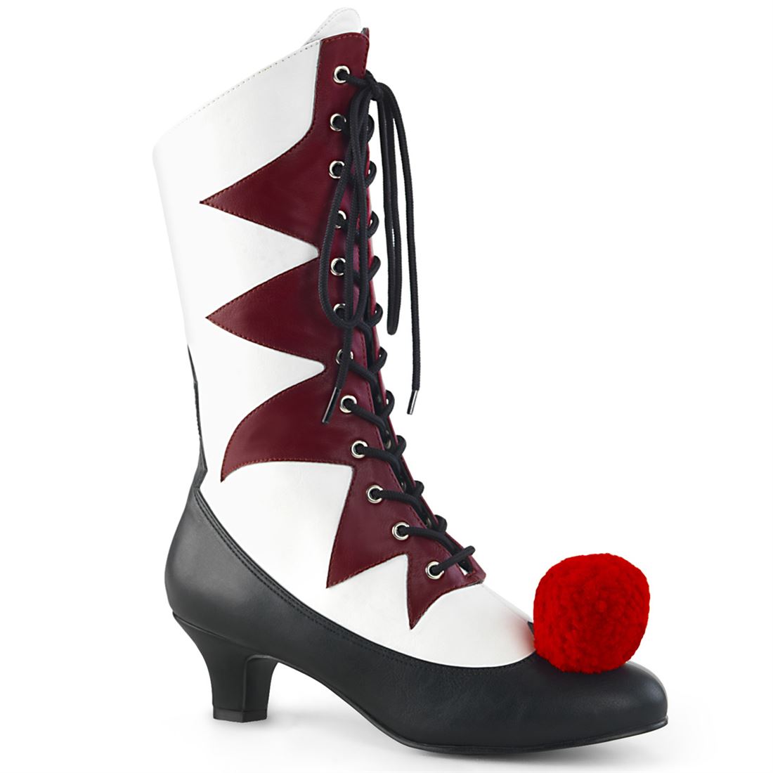 funtasma-it-120-damen-clown-stiefel-wei-bordeaux image 1