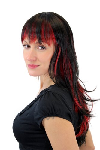 wig-me-up-damenper-cke-gfw824-131y-schwarz-rote-str-hnen-mit-pony image 8