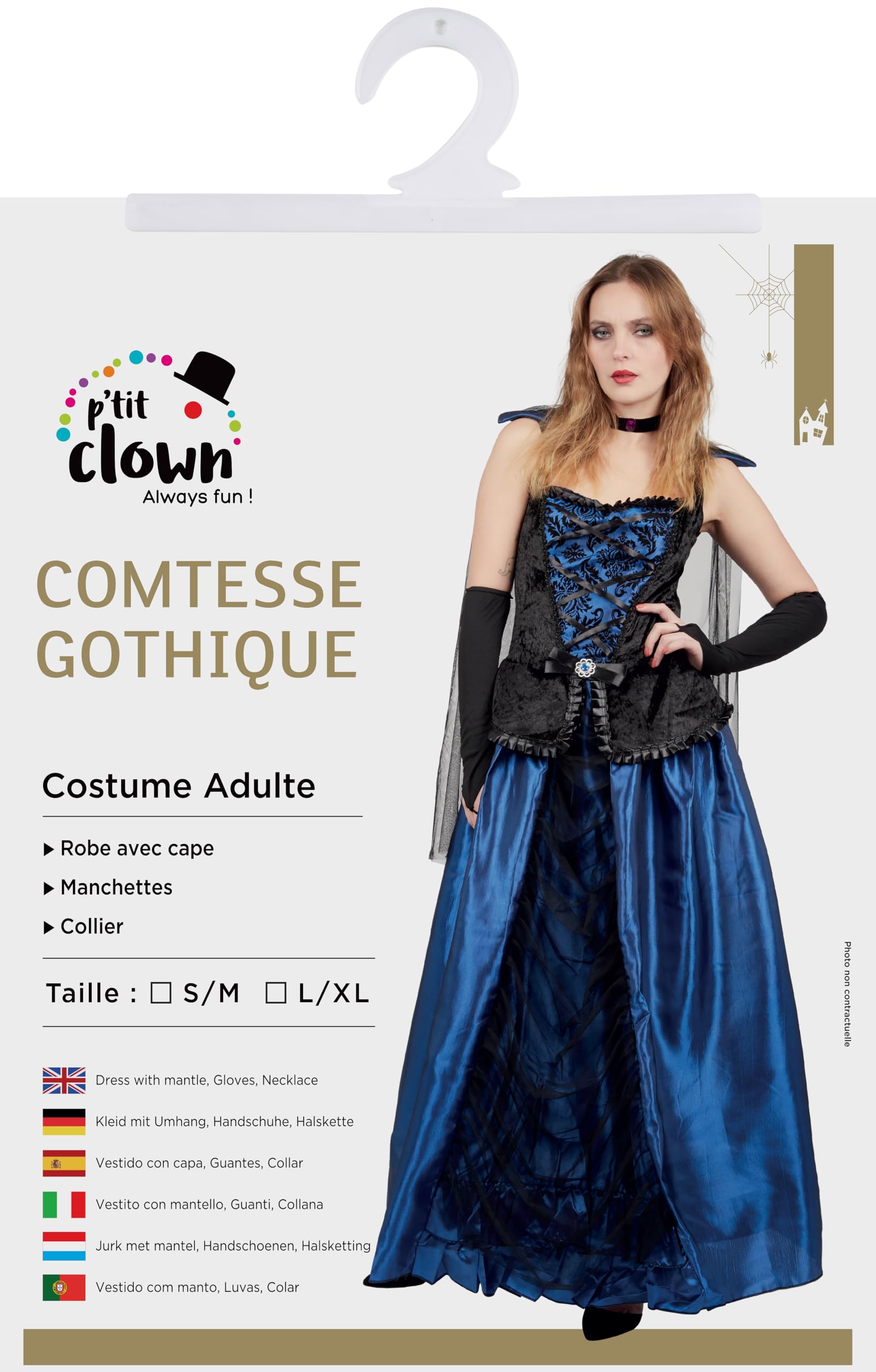 ptit-clown-gothic-countess-kost-m-erwachsene-l-xl image 5