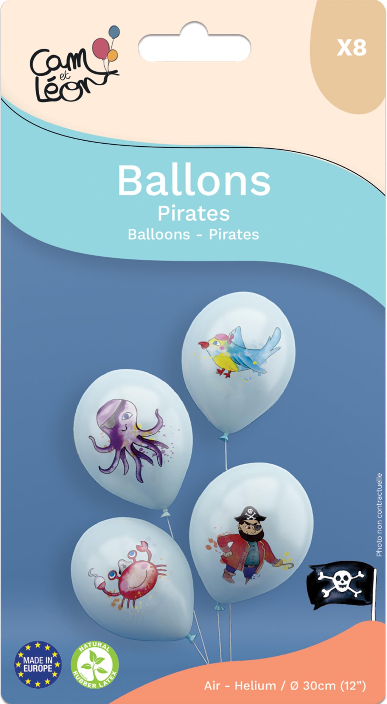 p-tit-clown-re22466-luftballons-piraten-30-cm-8-st-ck image 3