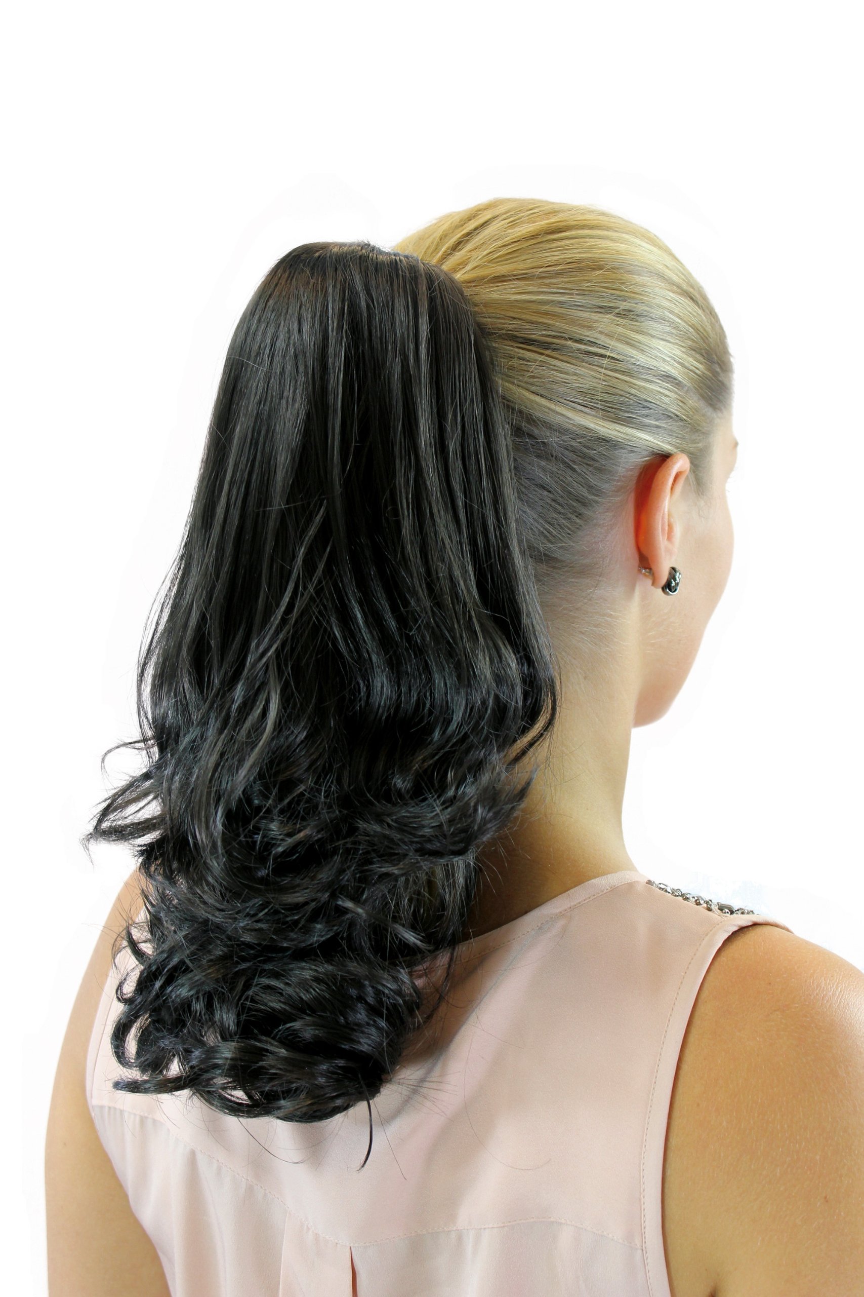 wig-me-up-jl-3230-4-haarteil-gewellt-35-cm-butterfly-klammer-braun image 1