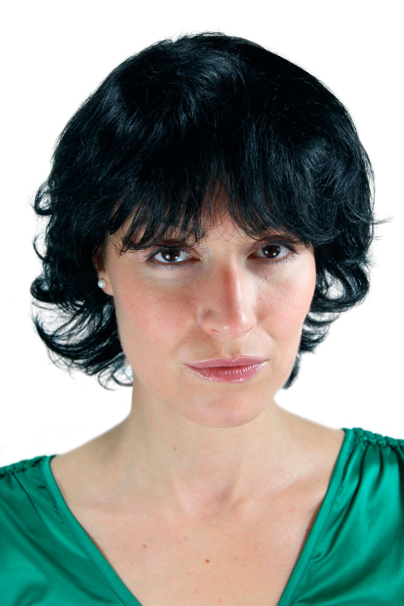 wig-me-up-26062-1-kurzhaarper-cke-schwarz-strubbig-wellig-25-cm image 1