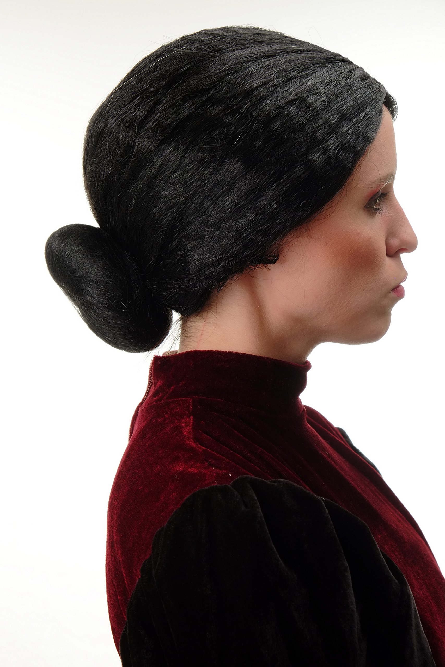 wig-me-up-69020-p103-damen-per-cke-dutt-schwarz-gouvernante image 2
