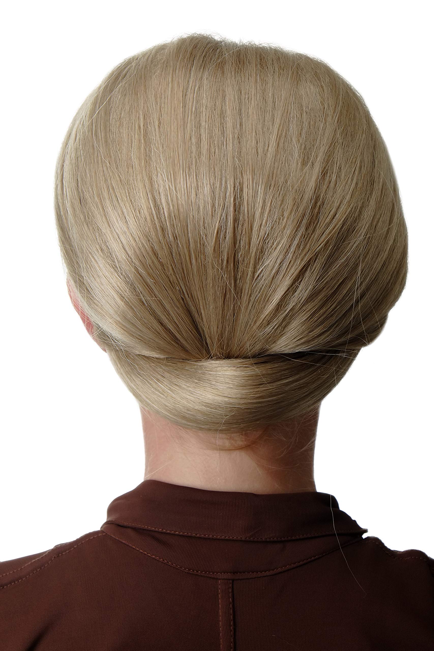 wig-me-up-q399bobo-24-dutt-haarteil-halbper-cke-turmfrisur-blond-aschblond image 1