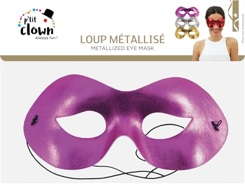 p-tit-clown-metallic-wolf-maske-stoff-erwachsene image 5