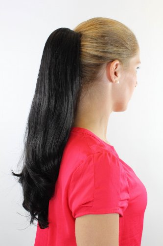 wig-me-up-jl-0126-3-haarteil-zopf-schwarzbraun-50-cm-butterfly-klammer image 4