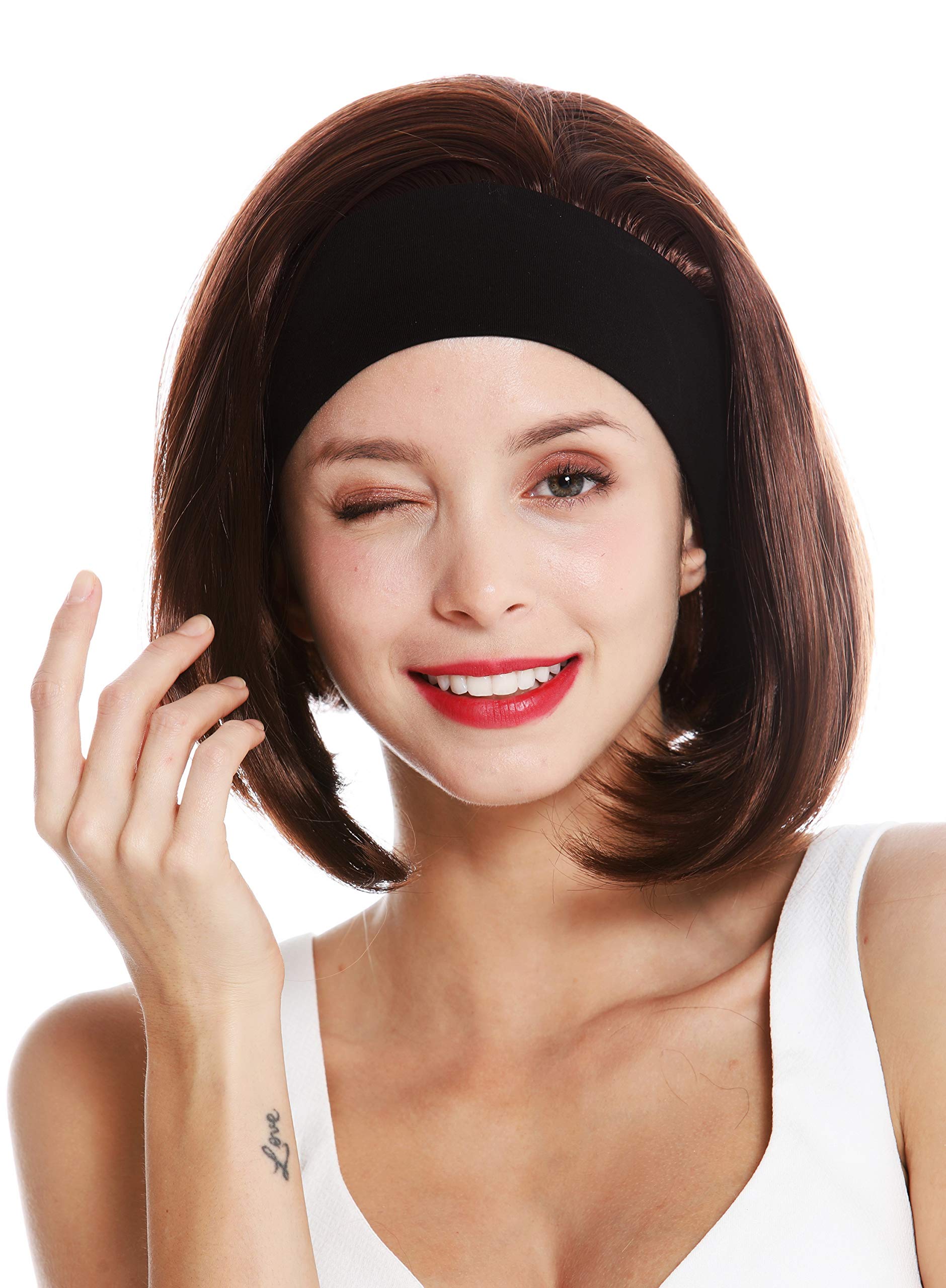 wig-me-up-gfw948-h-1-stirnband-per-cke-schwarz-kurz-30-cm-80er-retro image 7