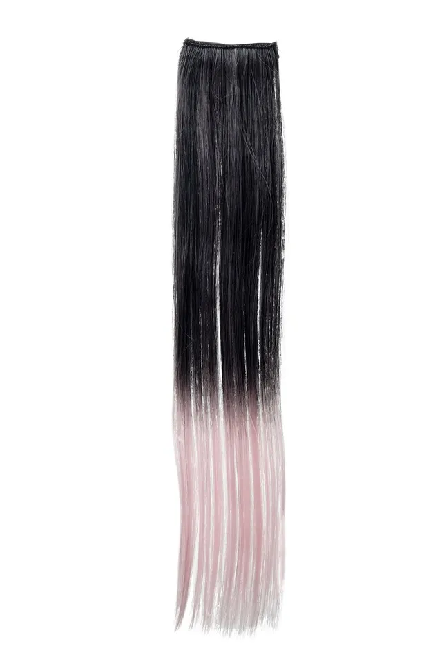 wig-me-up-yzf-p2s18p-clip-in-haarstr-hne-45cm-schwarz-hellrosa-mix image 1