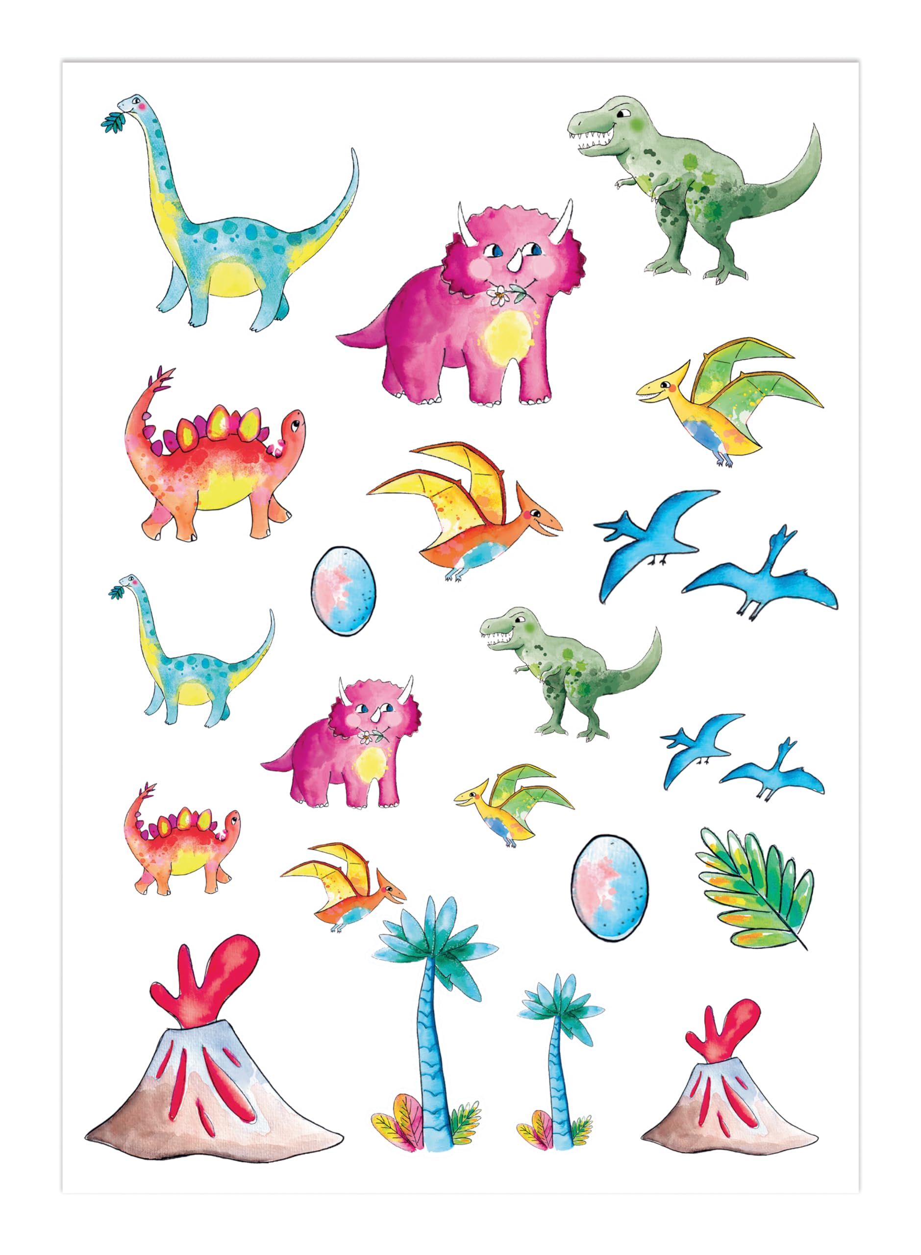 p-tit-clown-c-l-tattoos-dinosaurier-kinder-tattoos image 1
