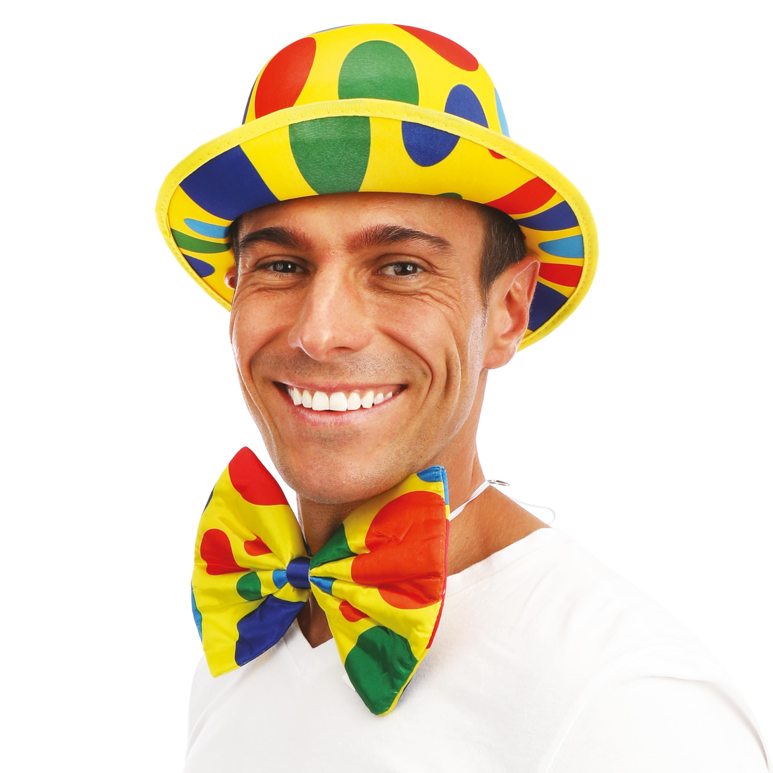 p-tit-clown-melone-hut-gelb-gepunktet-clown-zubeh-r image 7