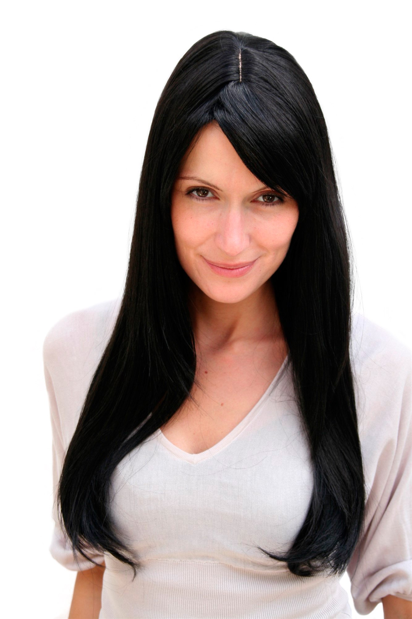 wig-me-up-3115-2-per-cke-damen-lang-schwarz-glatt-scheitel-65-cm image 1