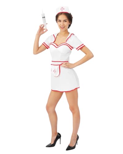 ptit-clown-luxe-krankenschwester-kost-m-damen-wei image 8
