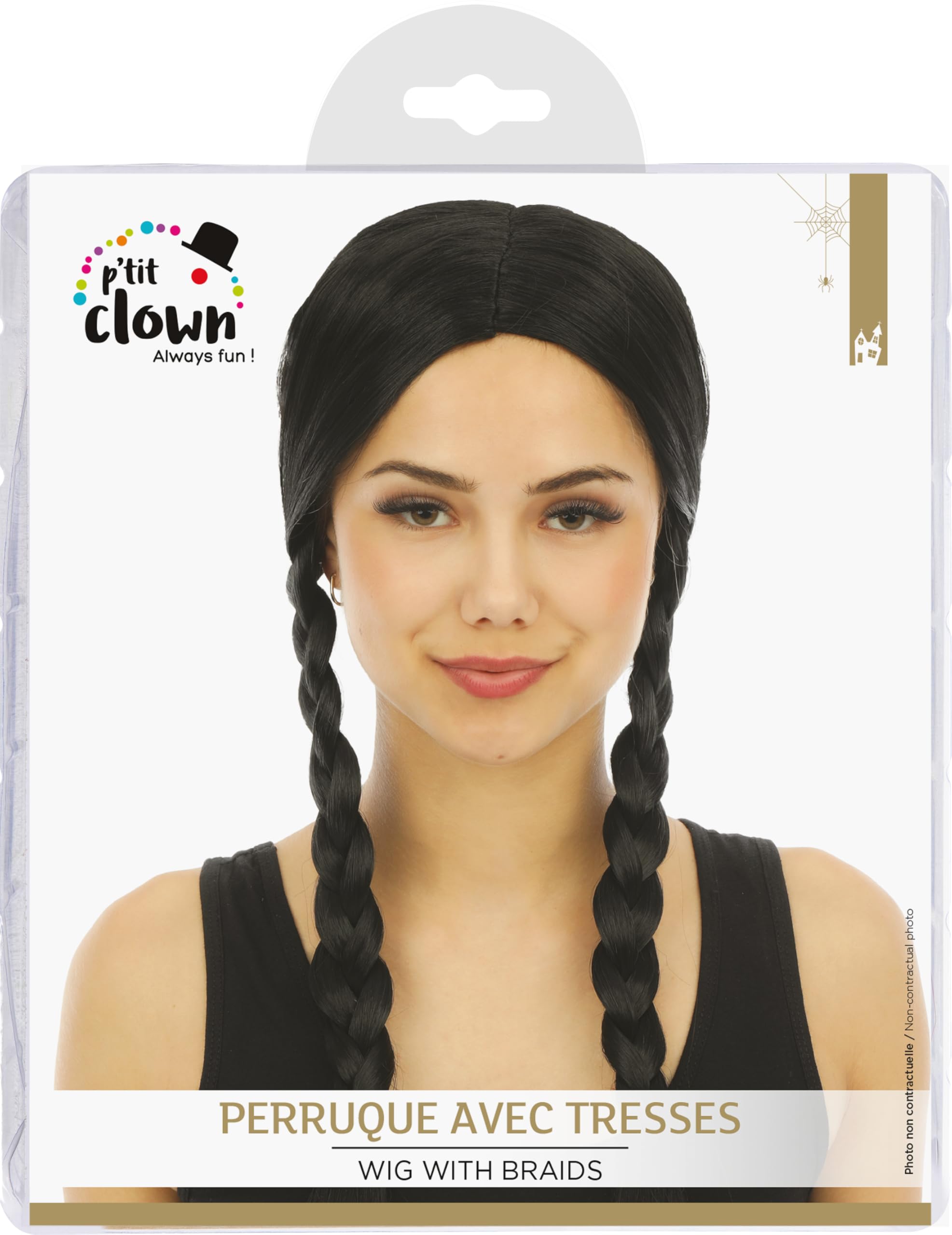 ptit-clown-81800-wednesday-per-cke-schwarze-z-pfe-einheitsgr-e image 4