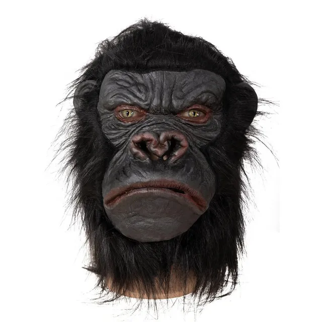 p-tit-clown-gorilla-latexmaske-erwachsene-mit-kunstfell image 1