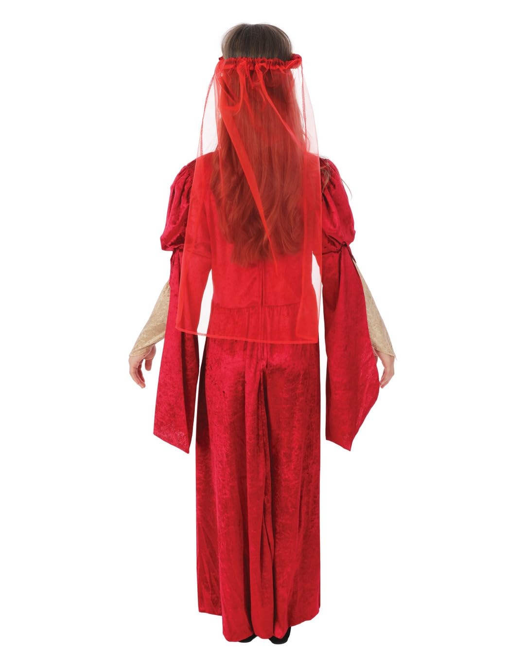 p-tit-clown-mittelalterliches-prinzessinnenkleid-m-dchen-10-12-jahre-rot image 3