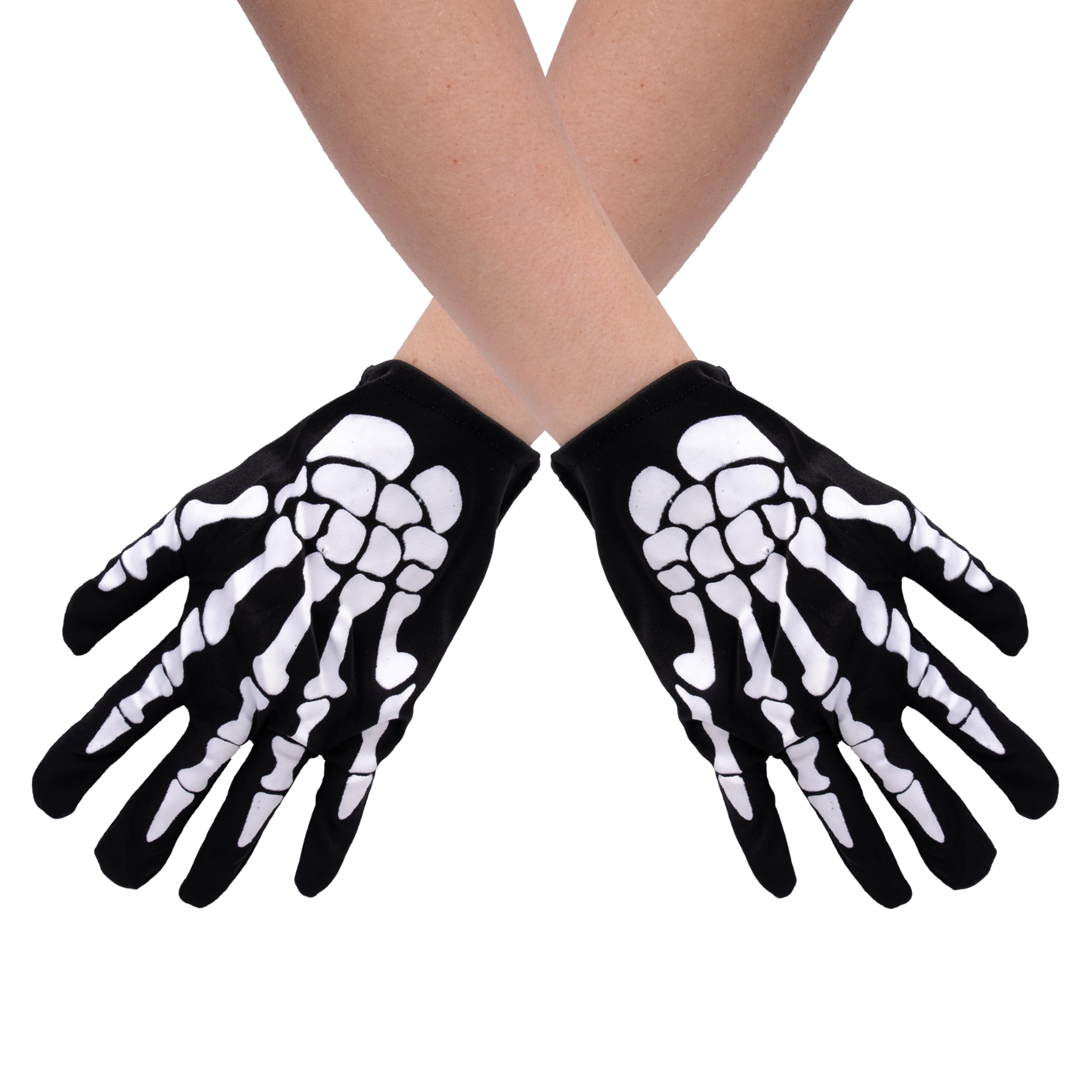 p-tit-clown-skeletthandschuhe-erwachsene-schwarz-wei image 1