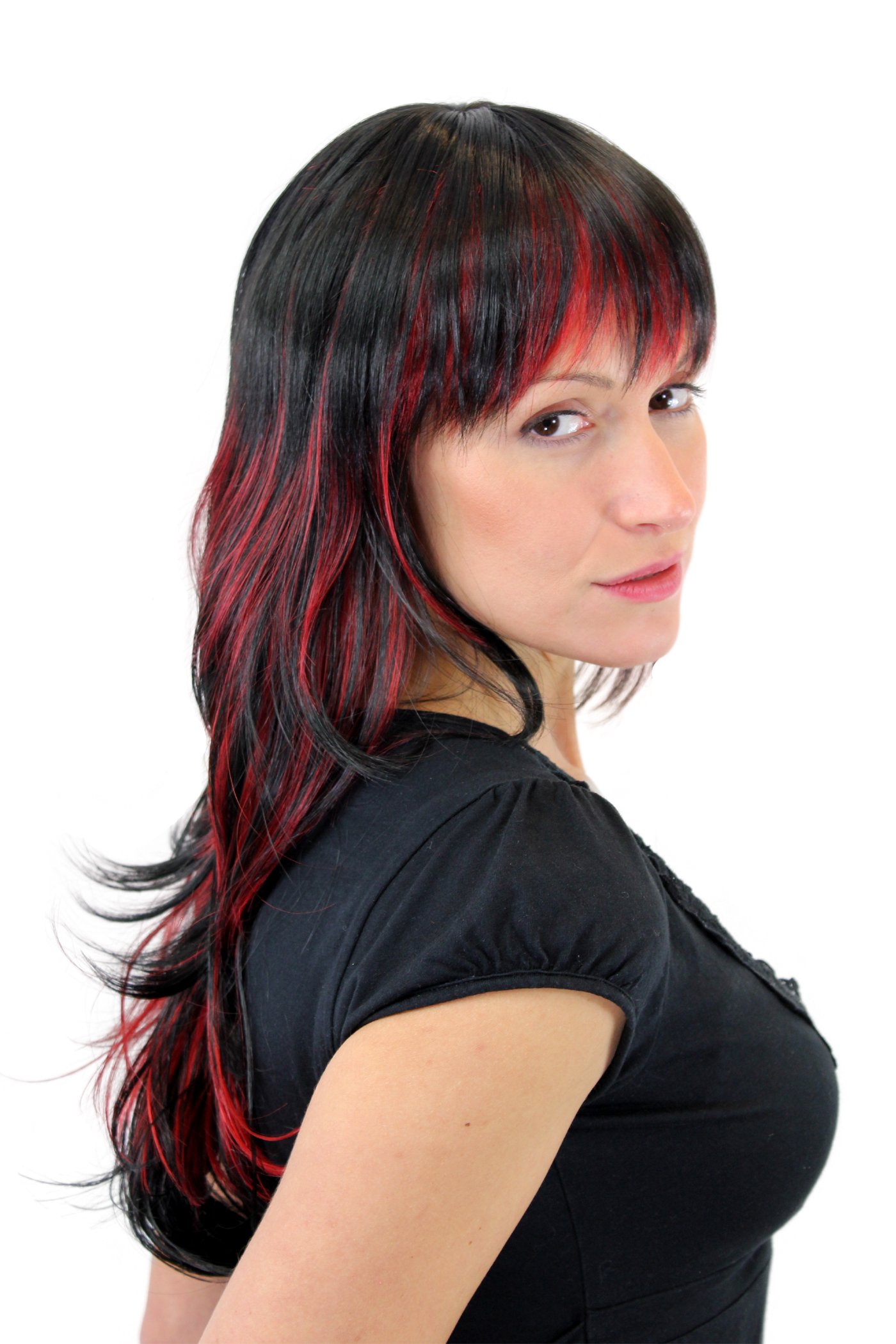 wig-me-up-damenper-cke-gfw824-131y-schwarz-rote-str-hnen-mit-pony image 4