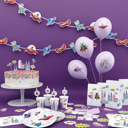 p-tit-clown-re22468-luftballon-set-superhelden-30-cm-8-st-ck image 6