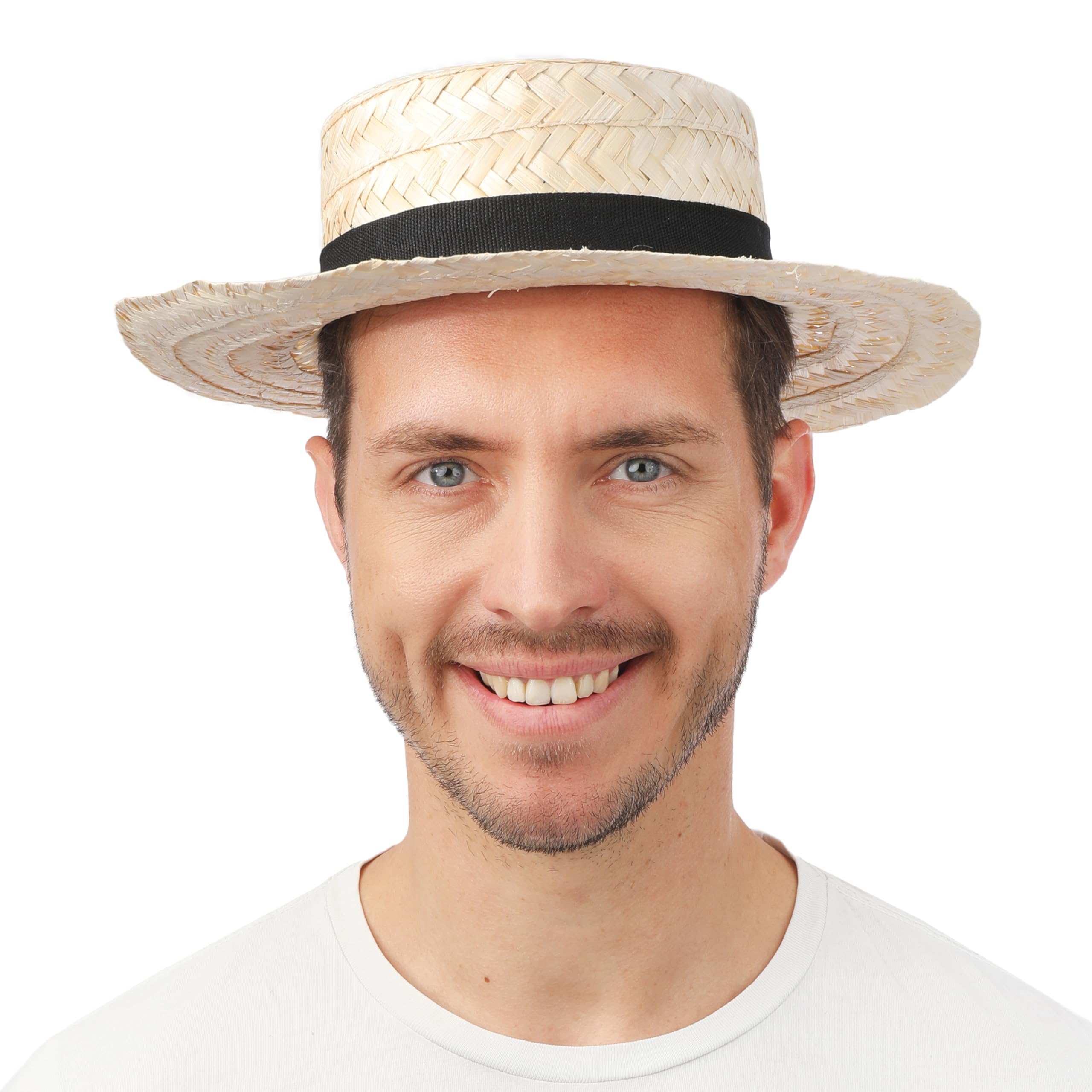ptit-clown-27010-hut-stroh-canotier-erwachsene-beige image 5