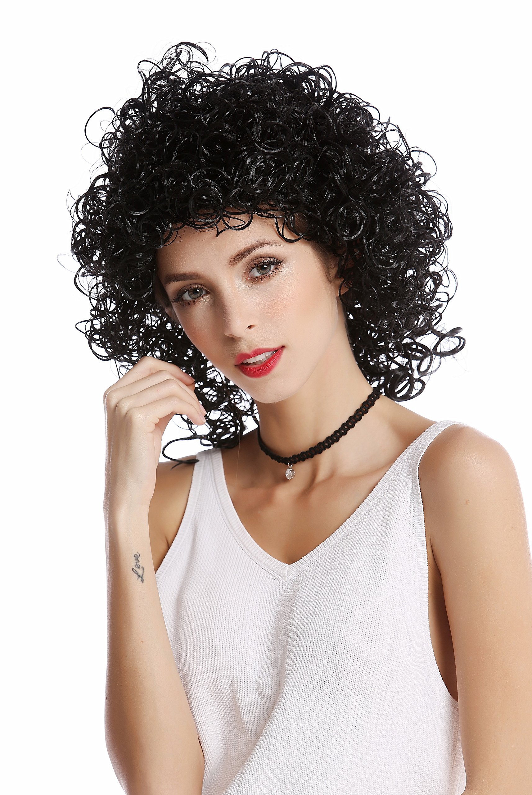 wig-me-up-91151-za103-damenper-cke-latina-wetlook-kurz-gelockt-schwarz image 3