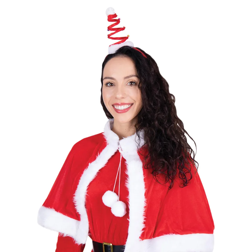 p-tit-clown-weihnachtsbaum-haarrollen-haarreif-re22374-rot-wei image 1
