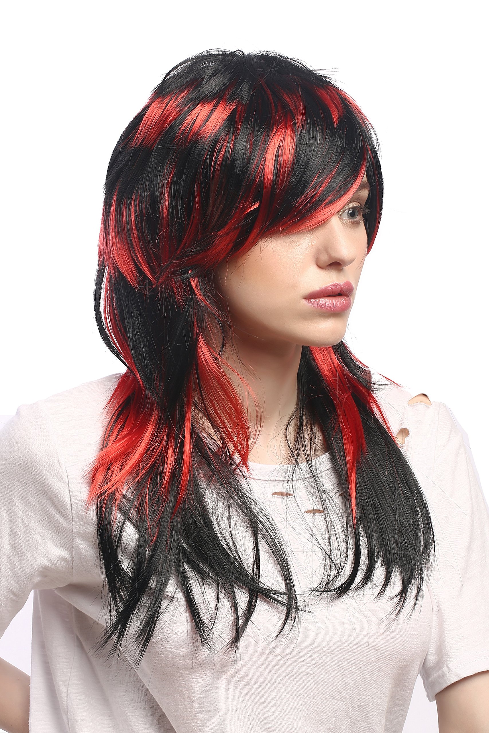 wig-me-up-dh1375-pc13-p103-damenper-cke-schwarz-rot-lang-glatt-50-cm image 2