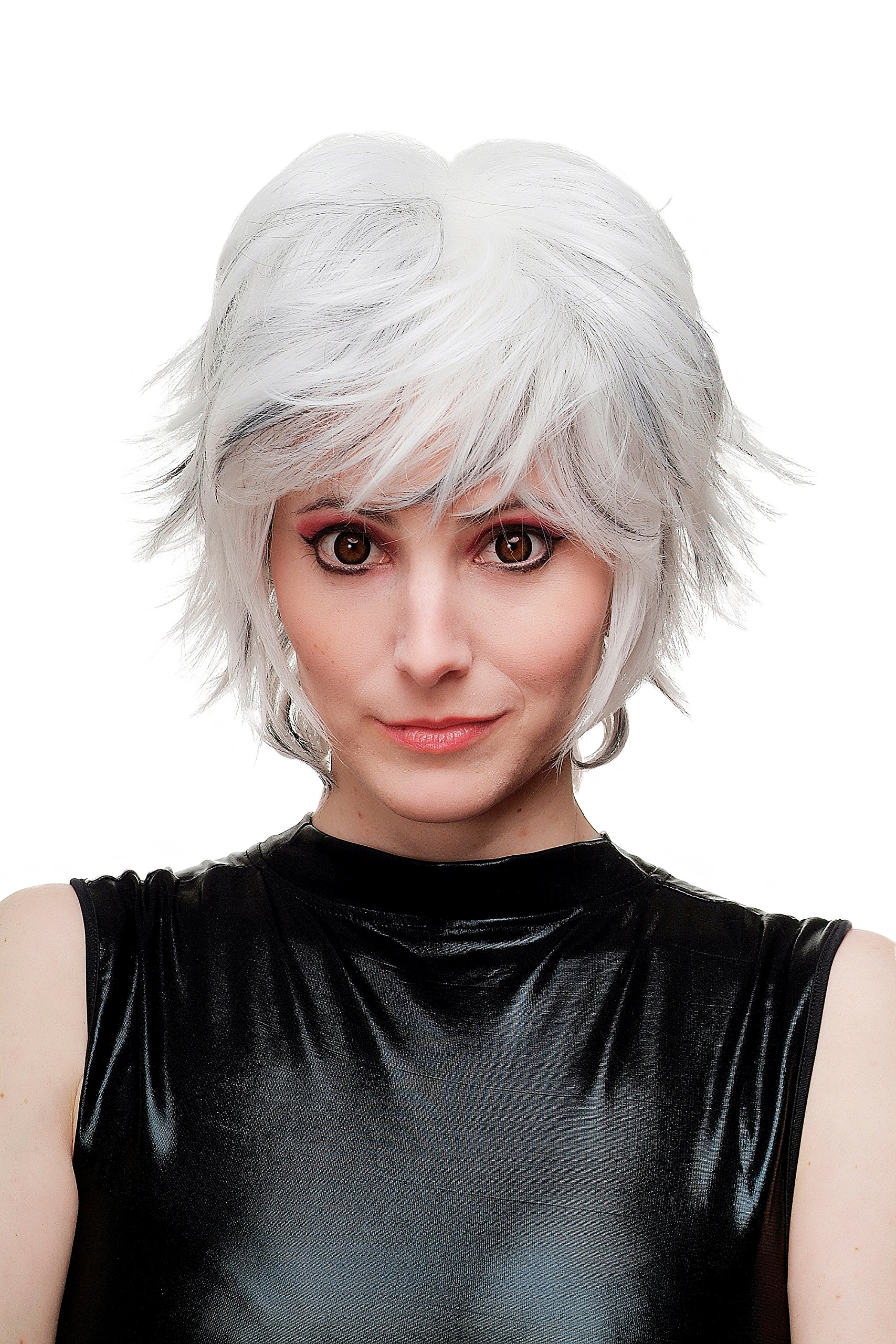 wig-me-up-sa069-1001h1b-per-cke-damen-kurz-platin-silber-wei-schwarz-30-cm image 1