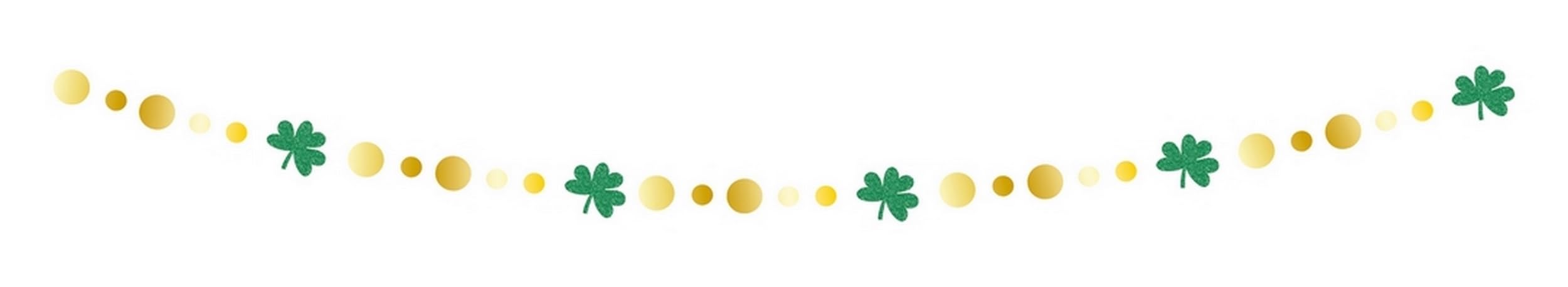 p-tit-clown-kleeblatt-girlande-5-m-gr-n-gelb-st-patrick-s-day image 1